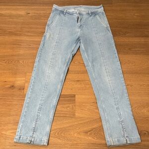 Zara Sky Blue Denim Pants